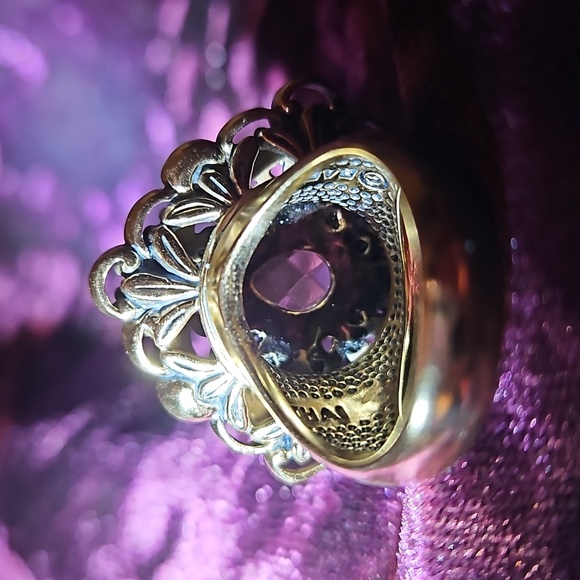 Barse Turquoise and Topaz ring - Picture 3 of 9